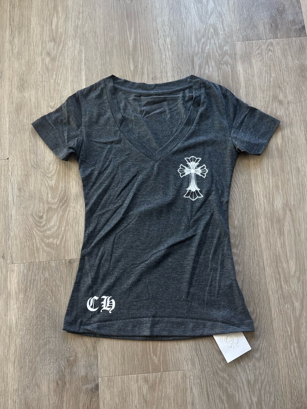 Chrome hearts v neck t shirt